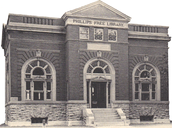 Early Photo of Phillips Library in Homer NY