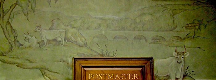 Post Office Mural in Homer NY
