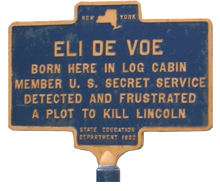 Historic Marker: Eli De Voe