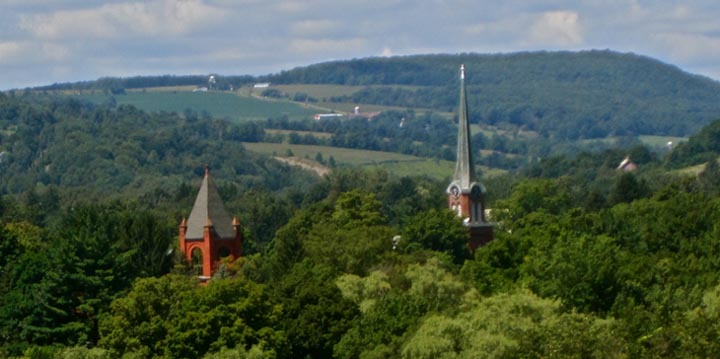 Homer NY in the Summer